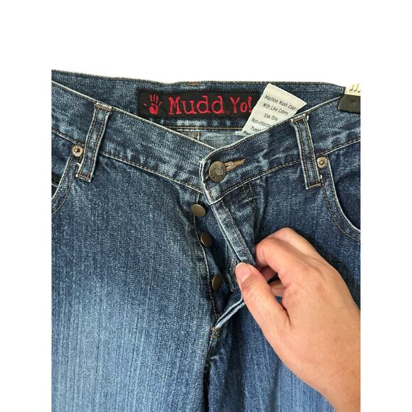 Mudd juniors sz 9 flare/bootcut leg y2k denim jeans - Picture 2 of 4